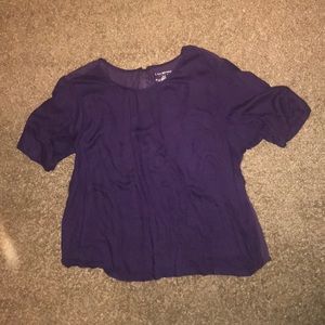 Purple Top with Zipper in back